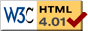 W 3C Valid HTML 4.0 Prfsiegel, ab hier geht es zurck zum Inhaltsverzeichnis